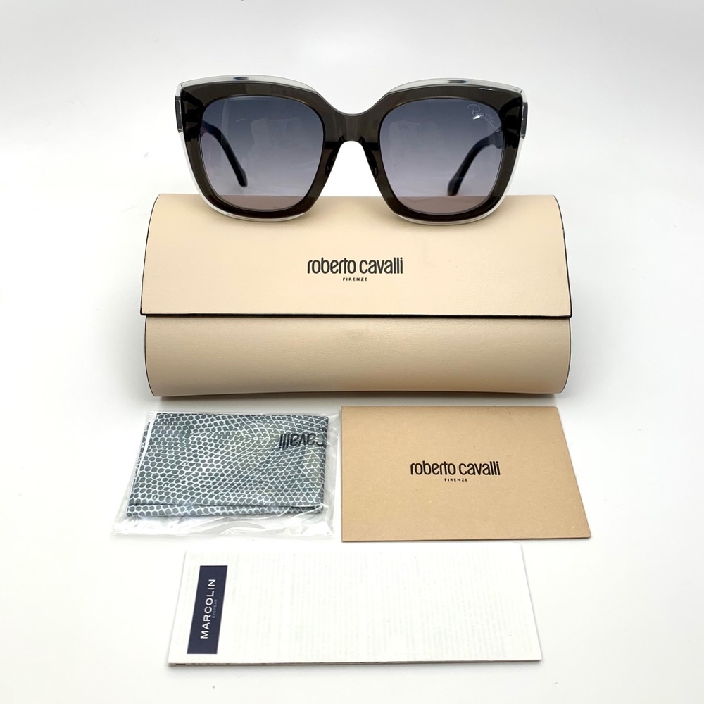 ROBERTO CAVALLI 51mm SQUARE GROSSETTO SUNGLASSES - Picture 3 of 15